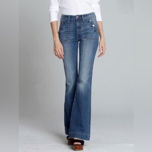 Driftwood Jeans Farrah Flare Button Pocket Sailor Pant Women’s 27/4 32” inseam